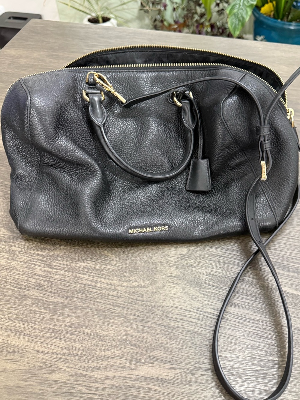 Michael Kors Kirby Black Satchel Bag